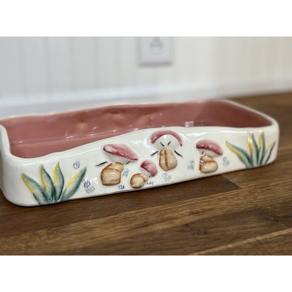 Vintage Antique Vernon Fantasia Walt Disney Mushroom Bowl 1940 Dish Planter Tray - Picture 3 of 14